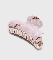 New Look Rose Gold Marble Bulldog Claw Clip